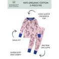 thumbnail image 3 of Honest Baby Clothing Organic Cotton Boy/Girl 2-Piece Long Sleeve Pajama Set, 12m to 24m, 3 of 7