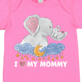 thumbnail image 4 of Inktastic I Love My Mommy Cute Elephants with Moon and Stars Boys or Girls Baby Bodysuit, 4 of 5