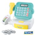 thumbnail image 1 of Simulated Supermarket Checkout Counter Role Cashier Register Toy (Green), 1 of 4