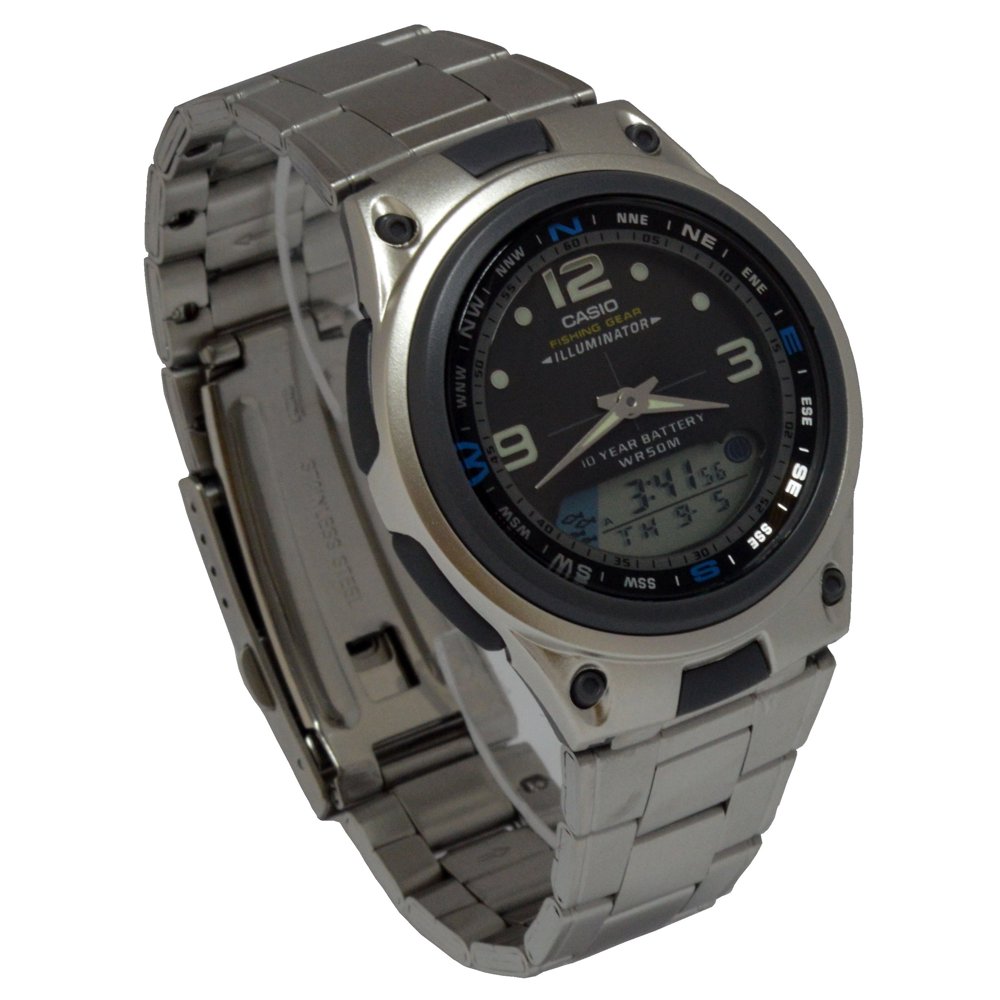 Casio AW82D1AV Mens MultiFunction Stainless Steel Analog/Digital