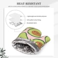 thumbnail image 5 of Disketp Cute Avocado Oven Mitts And Potholders Bbq Gloves-Oven Mitts And Pot Holders With Recycled Infill Silicone Non-Slip Cooking Gloves For Cooking Baking Grilling, 5 of 9