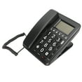 thumbnail image 4 of Corded Telephone, Caller ID Wired Landline Calculator Function Full Hands Free Dual Interface with Blue Screen for Home Black,White, 4 of 7