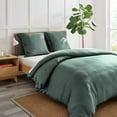 thumbnail image 2 of Levtex Home - 100 % lino - Funda de almohada europea - Lino lavado en verde bosque - Tamaño de la funda (26 x 26 pulgadas), 2 of 3