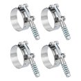 thumbnail image 1 of Unique Bargains T-Bolt Hose Clamp 4Pack 51-57mm Spring Loaded Intake Intercooler Hose Clamps, 1 of 4