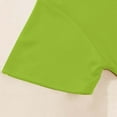 thumbnail image 4 of XASZHN T-Shirts pour Enfants à Manches Courtes T-Shirts Simples Garçon & Fille Unisexe Tout-Petits Enfants Col Rond T-Shirt Hauts Vert 5-6 Ans, 4 of 5