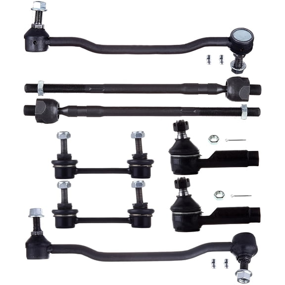 ECCPP - 8PCS Front Inner Outer Tie Rod End Sway Bar Link Compatible Fit 2002-2004 For Nissan Altima 2004-2008 For Nissan Maxima Suspension Kit