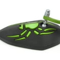 thumbnail image 4 of Unique Bargains 8mm 10mm Thread Dia Spider Pattern Motorcycle Motorbike Rearview Mirror Green, 4 of 4