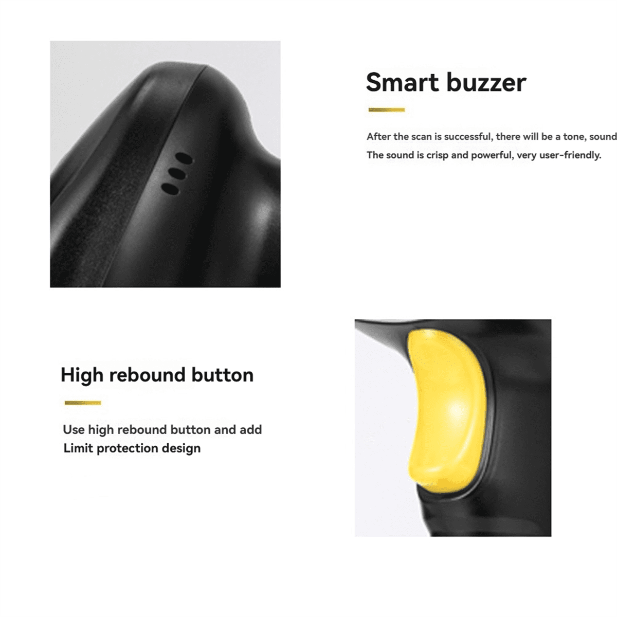 Handheld Wireless 1D 2D Scanner Barcode Scanne Bluetooth QR Code Reader for Supermarket