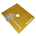 thumbnail image 2 of Maoww Plaque d'Insertion de Table de Routeur en Aluminium Bancs de Menuiserie Outil de Coupe Doré, 2 of 9