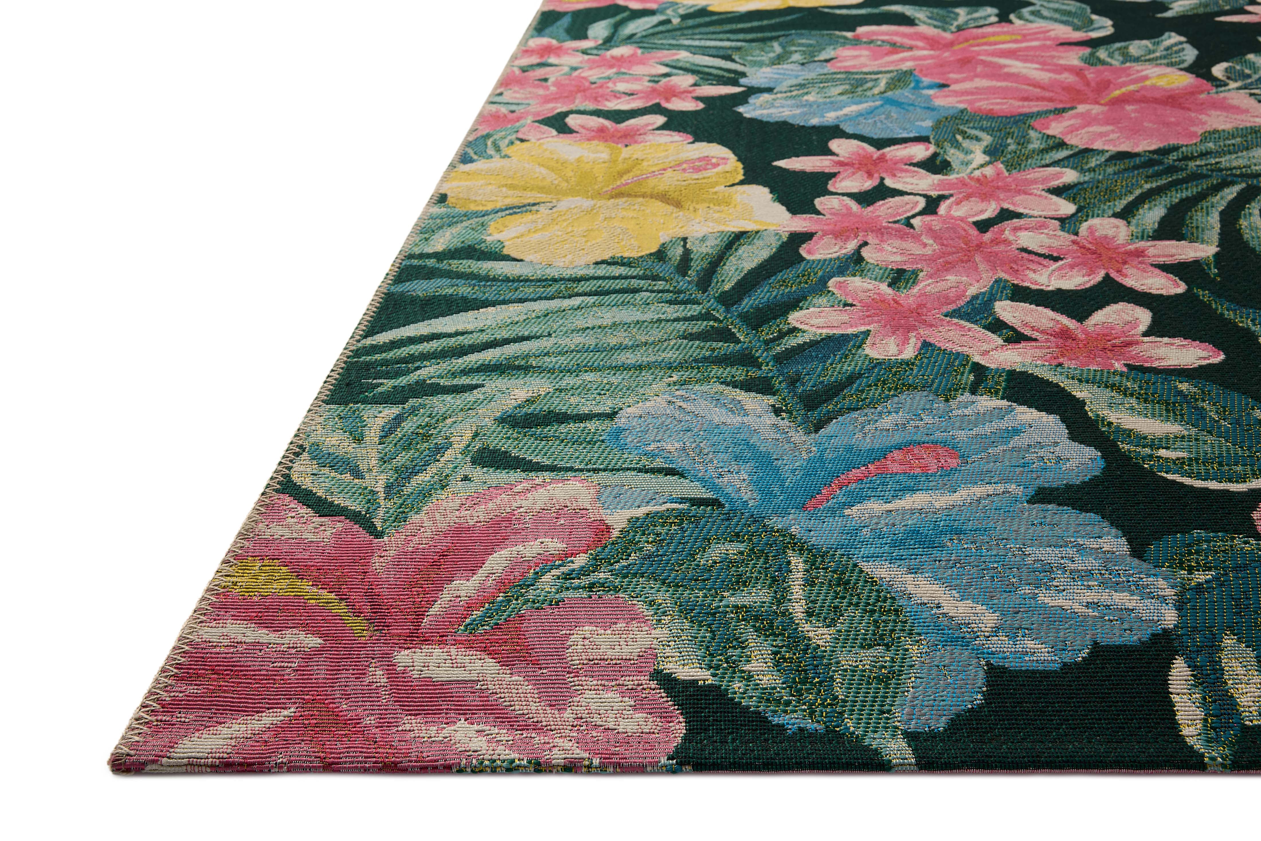 Loloi Botanical Midnight / Multi 2'-5" x 11'-2" Runner Rug