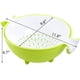 thumbnail image 3 of Colador de cocina 2 en 1, diseño ergonómico que ahorra espacio para un drenaje de agua eficiente y un fácil almacenamiento en su cocina (verde), 3 of 5
