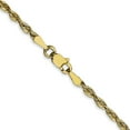 thumbnail image 6 of Auriga Fine Jewelry 10K Yellow Gold 2.5mm Rope Chain Necklace 18 inch for Women, 6 of 6
