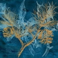 thumbnail image 2 of Lavoie, Tina 15x15 Gold Ornate Wood Framed with Double Matting Museum Art Print Titled - Teal Garden Winter, 2 of 4