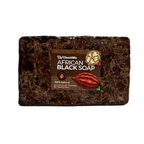 Churchwin African Black Soap (1 Pound), 100% Natural Soap, For Acne, Dry Skin and Rashes, Face and Body Wash, For All Skin Types, Authentic Handmade Soap, Pure Raw Ingredient
