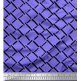 thumbnail image 1 of Soimoi Purple polyester Crepe Fabric Brush Stroke Abstract Decor Fabric Printed Yard 42 Inch Wide, 1 of 3