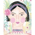 thumbnail image 2 of Zaman, Farida 26x32 White Modern Wood Framed Museum Art Print Titled - Boho Lady V, 2 of 4