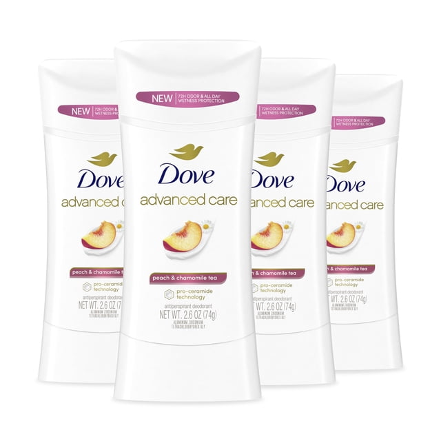 Desodorante antitranspirante en barra Dove Advanced Care Peach 72h