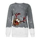 thumbnail image 4 of ICHUANYI Liquidación Mujer Moda Navidad Manga Larga Tops Blusa Jersey Sudadera ICHUANYI WER202308250138, 4 of 9