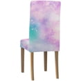 thumbnail image 2 of FMSHPON Unicorn Colors Galaxy Universe Print Stretch Chair Cover Protector Seat Slipcover for Dining Room Hotel Wedding Party Set of 1, 2 of 5