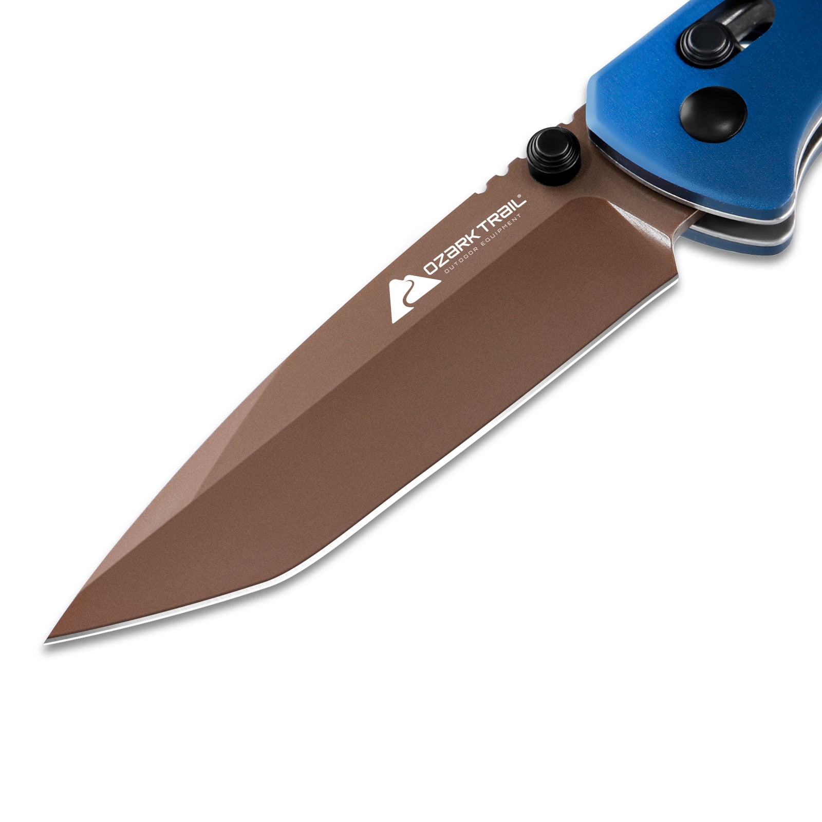 Ozark Trail 7.5 inch Folding Knife with 3.25"14C28N Blade and Aluminum Handle for EDC