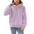 thumbnail image 6 of LIaqionyy Girls Fleece Hoodies Sweatshirt Sherpa Fuzzy Pullover Kids Fall Winter Warm Sweatshirts Clothes, 6 of 7