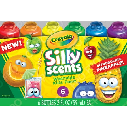 Crayola Silly Scents 6 count Washable Kids Paint