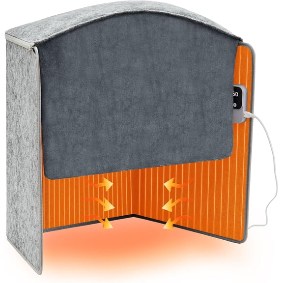 YANGLI Under Desk Heater Leg Warmer, Portable & Energy Efficient, Grey