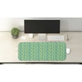 thumbnail image 2 of Fruit Computer Mouse Pad, Lemon Pattern Freshness Lemonade Juicy Vitamin Healthy Branches Graphic, Rectangle Non-Slip Rubber Mousepad Large, 31" x 12", Turquoise Yellow Green, by Ambesonne, 2 of 2