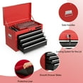 Costway 2 in 1 Rolling Case Storage Chest Box Garage Toolbox
