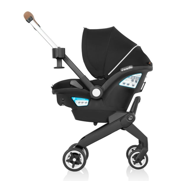 Evenflo Gold Shyft DualRide with Carryall Storage Infant Car Seat and Stroller Combo - Moonstone