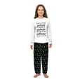 thumbnail image 4 of Family Matching Christmas Vacation Pajama Set, Festive String Light Design with Black Pants and Pet Outfit, 4 of 7