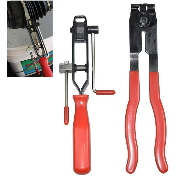 Hose clamp pliers, 2 universal joint clamp pliers and crimping band clamp pliers