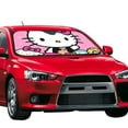 thumbnail image 2 of Hello Kitty Car Windshield Sunshades, Front Windshield Sun Shade, Hardened Sun Visor Shield Cover, Foldable Reflector For Car Truck Suv, Keeps Your Vehicle Cool, 2 of 8