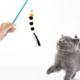 thumbnail image 4 of Visland Cat Teaser Toy Retractable Rope Cat Stick Teasing Wand with Bells Elastic Cord Kittens Chew-Proof Teaser Stick, 4 of 8