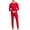 Red, variant on Men's Cotton Thermal Underwear Union Suits Henley Onesies Base Layer (Red, M)