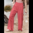 thumbnail image 2 of Pantalones Palazzo de para Mujer Naranja XL, 2 of 8