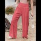thumbnail image 2 of Pantalones Palazzo de para Mujer Naranja XL, 2 of 8