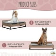 thumbnail image 4 of Tailzzz Large Water Resistant Elevated Pet Bed, Brown, 4 of 17