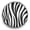 Black, variant on Snap Jewelry 18MM Yellow Zebra Pattern Ginger Charm Button