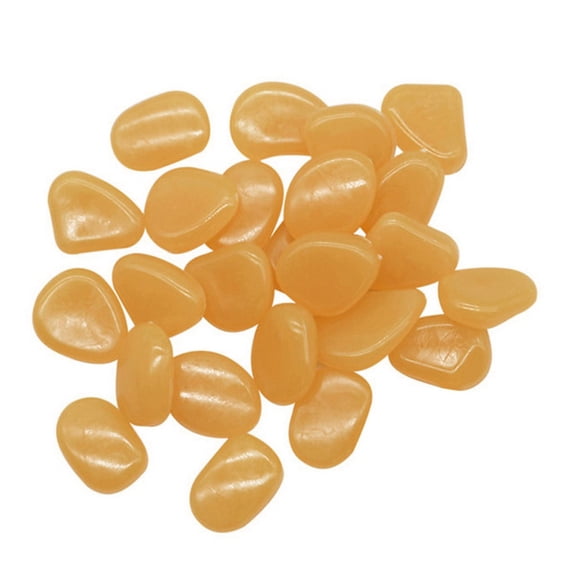 RYDCOT Glow Pebbles for Outdoor Garden, Glow in the Dark Rocks Outdoor Glowing Rocks, Glow in the Dark Stones Glow Pebbles for Garden Luminous Stones for Driveway Walkway (100 Pcs)