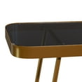 thumbnail image 5 of DecMode 34" x 44" Gold Metal Modern Console Table, 5 of 8