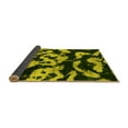 thumbnail image 2 of Ahgly Company Indoor Square Abstract Yellow Modern Area Rugs, 5' Square, 2 of 4