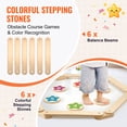 thumbnail image 3 of VEVOR Kids Balance Beam Stepping Stones Gymnastics Children Balance Board 6 PCS, 3 of 9