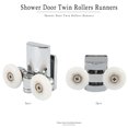 thumbnail image 3 of Accessoires de Rouleaux de Porte de Douche à Double Roue-2 Paires, 3 of 8