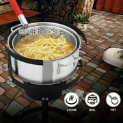 Ktaxon Propane Outdoor Fryer Fish Frying/Boiling Turkey Fryer Pot 10QT