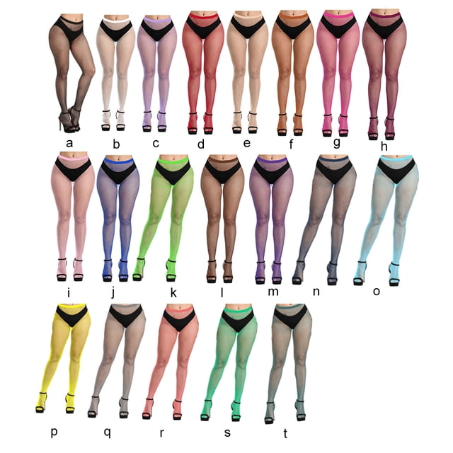1 Paire de Collants à Bretelles à la Mode 6 Paires de Chaussettes Design Trou Attrayant Confortable au Toucher Collants Résille Robe Grise