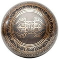 thumbnail image 4 of Tibetan Singing Bowl Set - Easy To Play Authentic Handmade For Meditation Sound 7 Chakra Healing By Himalayan Bazaar (Brown & Red), 4 of 7