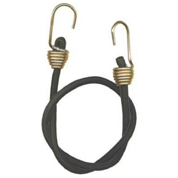 Keeper 06180 Bungee Cord, Heavy-Duty, Black, 24-In. - Quantity 10