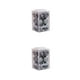 thumbnail image 3 of Inteprter Pack de 12 Bolas de Navidad Fiesta de Navidad Atmósferas Decoración Vacaciones Prop Adornos Interiores Hotel Ventana Plástico 4cm Gris 2piezas, 3 of 6