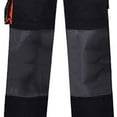 thumbnail image 5 of FAWUUDO Men's Bib Overalls Sturdy Canvas Work Overalls with Knee Pad Pockets Black, 5 of 5